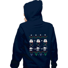 Load image into Gallery viewer, Shirts Zippered Hoodies, Unisex / Small / Navy Hothy Christmas
