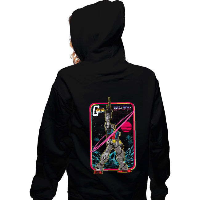 Daily_Deal_Shirts Zippered Hoodies, Unisex / Small / Black RX-78-2 Gundam