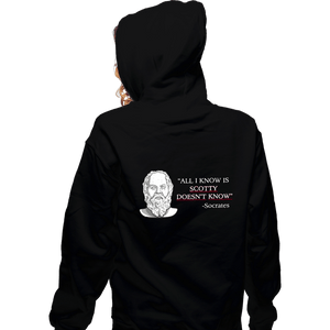 Daily_Deal_Shirts Zippered Hoodies, Unisex / Small / Black True Knowledge