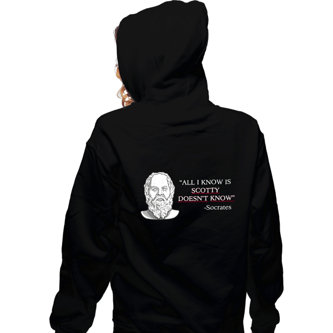Daily_Deal_Shirts Zippered Hoodies, Unisex / Small / Black True Knowledge