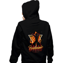 Load image into Gallery viewer, Shirts Zippered Hoodies, Unisex / Small / Black Retro Firebender
