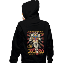 Load image into Gallery viewer, Daily_Deal_Shirts Zippered Hoodies, Unisex / Small / Black Gundam - Ready To Fight
