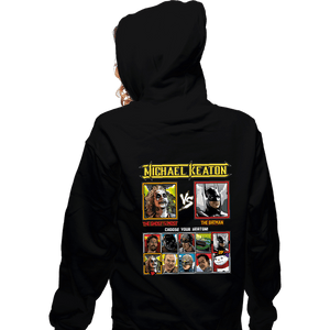 Daily_Deal_Shirts Zippered Hoodies, Unisex / Small / Black Michael Keaton