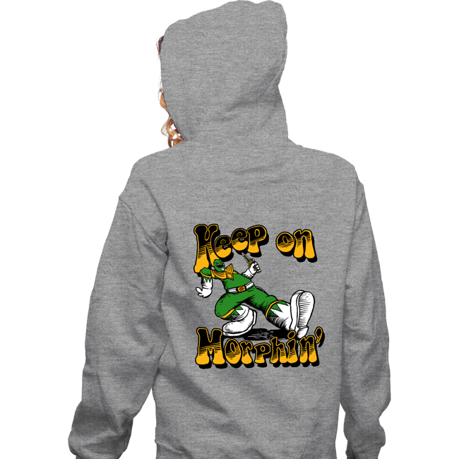 Daily_Deal_Shirts Zippered Hoodies, Unisex / Small / Sports Grey Keep On Morphin'