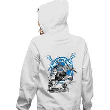 Load image into Gallery viewer, Daily_Deal_Shirts Zippered Hoodies, Unisex / Small / White Leonardo Sumi-e
