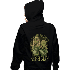 Shirts Zippered Hoodies, Unisex / Small / Black I Always Play As High Elf