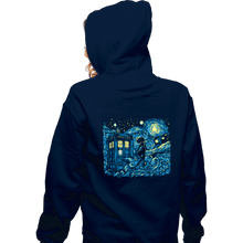 Load image into Gallery viewer, Daily_Deal_Shirts Zippered Hoodies, Unisex / Small / Navy Dreams Of Time And Space
