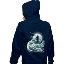 Load image into Gallery viewer, Shirts Zippered Hoodies, Unisex / Small / Navy The Wave Of Atlantis
