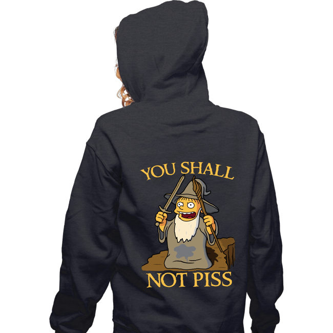 Shirts Zippered Hoodies, Unisex / Small / Dark Heather You Shall Not Piss