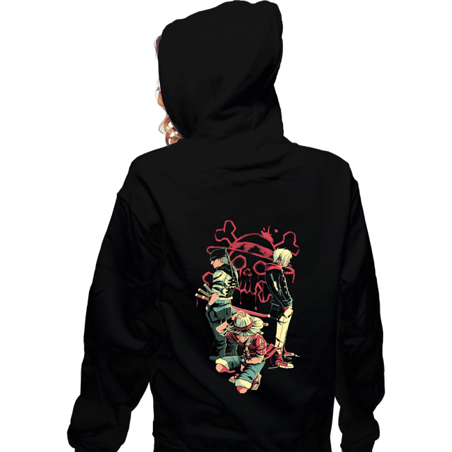 Daily_Deal_Shirts Zippered Hoodies, Unisex / Small / Black Monster Trio