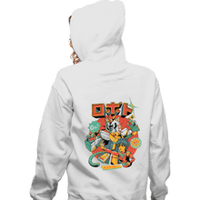 Load image into Gallery viewer, Daily_Deal_Shirts Zippered Hoodies, Unisex / Small / White Neko Roboto
