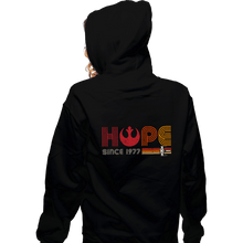 Load image into Gallery viewer, Daily_Deal_Shirts Zippered Hoodies, Unisex / Small / Black Hope Since 1977
