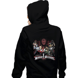 Shirts Zippered Hoodies, Unisex / Small / Black Mighty Morbid Horror Rangers