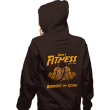 Load image into Gallery viewer, Daily_Deal_Shirts Zippered Hoodies, Unisex / Small / Dark Chocolate Workout And Glory
