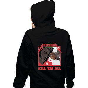 Shirts Zippered Hoodies, Unisex / Small / Black Berserk Metal