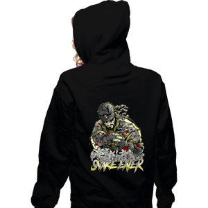Daily_Deal_Shirts Zippered Hoodies, Unisex / Small / Black The Snake Eater