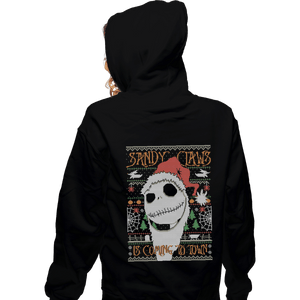 Shirts Zippered Hoodies, Unisex / Small / Black Sandy Claws