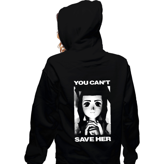 Shirts Zippered Hoodies, Unisex / Small / Black You Can't Save Her