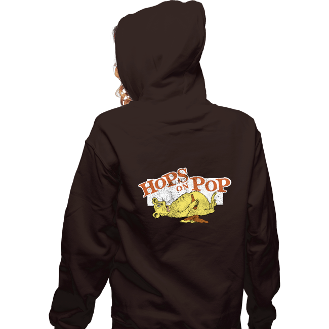 Shirts Zippered Hoodies, Unisex / Small / Dark Chocolate Hops On Pop