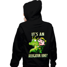 Load image into Gallery viewer, Shirts Zippered Hoodies, Unisex / Small / Black It&#39;s An Alligator Loki!
