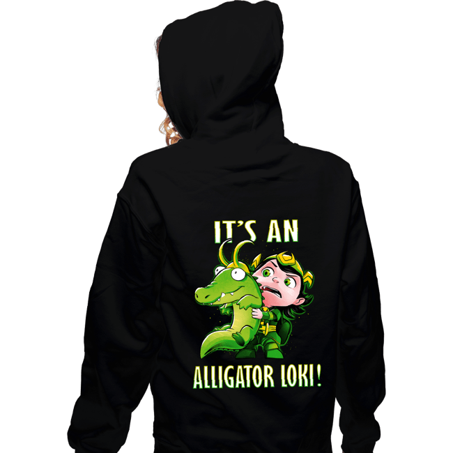 Shirts Zippered Hoodies, Unisex / Small / Black It's An Alligator Loki!