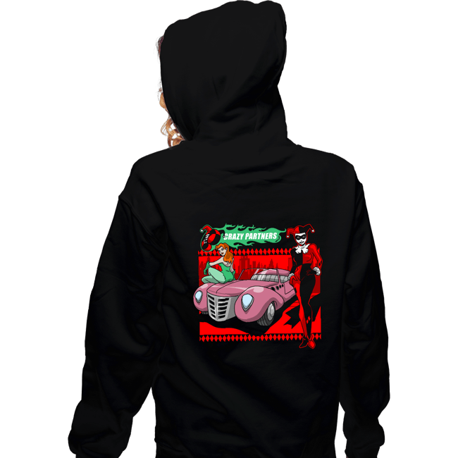 Shirts Zippered Hoodies, Unisex / Small / Black Crazy Partners