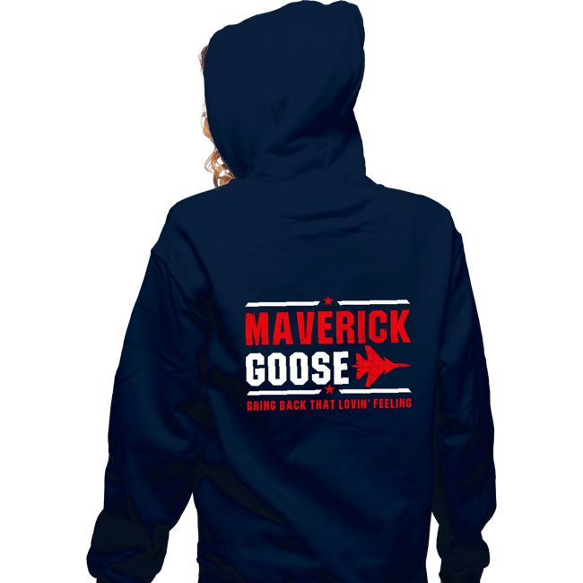 Shirts Zippered Hoodies, Unisex / Small / Navy Maverick And Goose