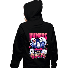 Load image into Gallery viewer, Daily_Deal_Shirts Zippered Hoodies, Unisex / Small / Black Ghost View Of Humanity
