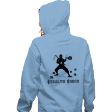 Load image into Gallery viewer, Secret_Shirts Zippered Hoodies, Unisex / Small / Royal Blue Stealth Check
