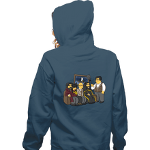 Load image into Gallery viewer, Shirts Zippered Hoodies, Unisex / Small / Indigo Blue Family Photo, But Not You Guillermo

