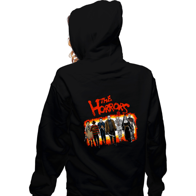 Daily_Deal_Shirts Zippered Hoodies, Unisex / Small / Black The Horrors