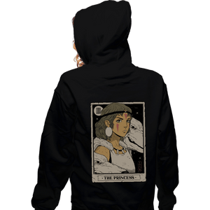Daily_Deal_Shirts Zippered Hoodies, Unisex / Small / Black The Princess Vintage Tarot