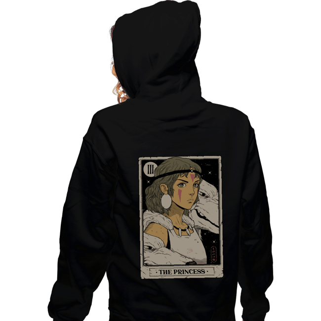 Daily_Deal_Shirts Zippered Hoodies, Unisex / Small / Black The Princess Vintage Tarot