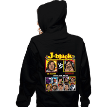 Load image into Gallery viewer, Daily_Deal_Shirts Zippered Hoodies, Unisex / Small / Black Jack Black Fighter
