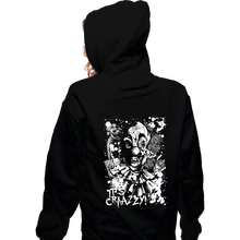 Load image into Gallery viewer, Daily_Deal_Shirts Zippered Hoodies, Unisex / Small / Black Killer Klowns Splatter
