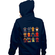 Load image into Gallery viewer, Daily_Deal_Shirts Zippered Hoodies, Unisex / Small / Navy Ginger Heroes
