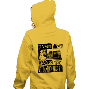 Daily_Deal_Shirts Zippered Hoodies, Unisex / Small / White Save Empire Records!