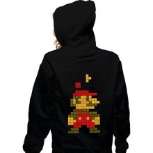 Load image into Gallery viewer, Daily_Deal_Shirts Zippered Hoodies, Unisex / Small / Black Retro Puzzle
