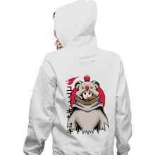 Load image into Gallery viewer, Shirts Zippered Hoodies, Unisex / Small / White Yuffie Moogle Cape
