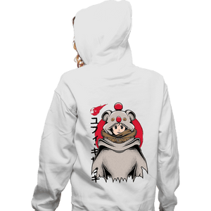 Shirts Zippered Hoodies, Unisex / Small / White Yuffie Moogle Cape