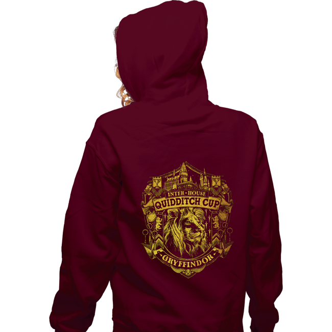 Sold_Out_Shirts Zippered Hoodies, Unisex / Small / Maroon Team Gryffindor