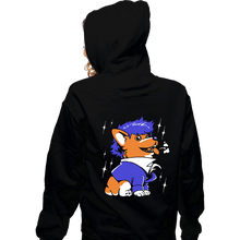 Load image into Gallery viewer, Last_Chance_Shirts Zippered Hoodies, Unisex / Small / Black Space Corgiboy
