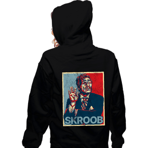 Daily_Deal_Shirts Zippered Hoodies, Unisex / Small / Black Skroob Hope