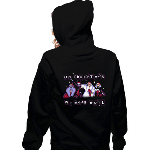 Secret_Shirts Zippered Hoodies, Unisex / Small / Black Merry Evil-Mas