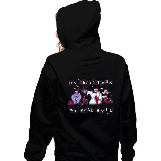 Secret_Shirts Zippered Hoodies, Unisex / Small / Black Merry Evil-Mas