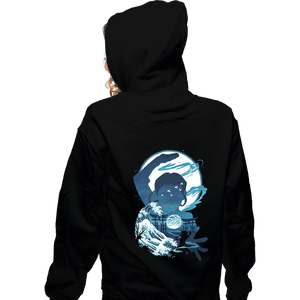 Daily_Deal_Shirts Zippered Hoodies, Unisex / Small / Black Waterbender