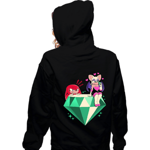 Daily_Deal_Shirts Zippered Hoodies, Unisex / Small / Black Rouge And Knuckles