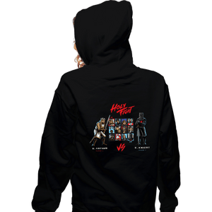 Shirts Zippered Hoodies, Unisex / Small / Black Holy Fight