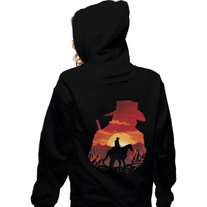 Shirts Zippered Hoodies, Unisex / Small / Black Red Sunset