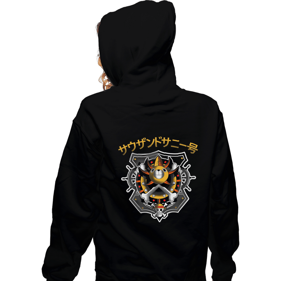 Shirts Zippered Hoodies, Unisex / Small / Black Thousand Sunny
